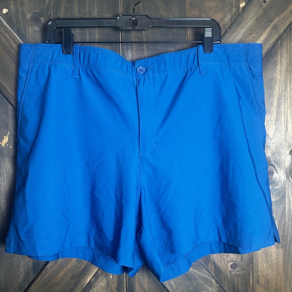 Reel Legends Shorts Blue Chino Fishing Outdoors Pockets Soft Womens Sz 18W - Picture 1 of 3